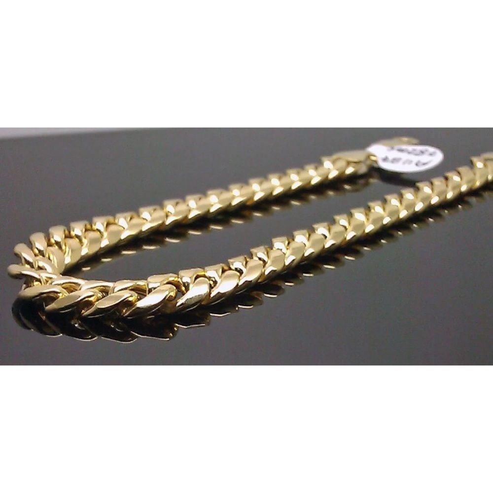 REAL 10K Gold Cuban Link Bracelet 6mm Thick 8" - Picture 3 of 4
